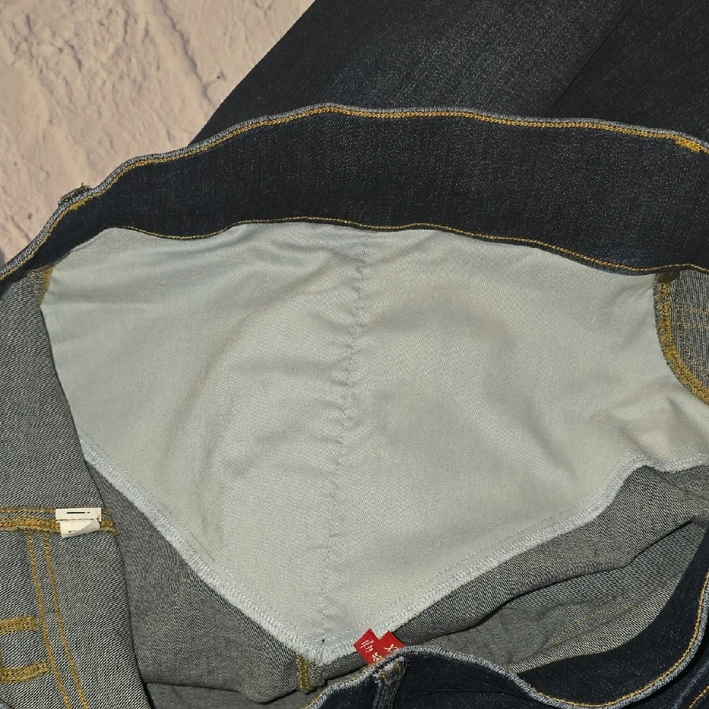 SPANX Dark Blue Flare Jeans 2X (22-24) **LIKE NEW** - Picture 5 of 11